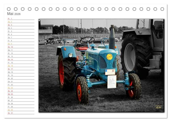 Produktbild: Oldtimer - Trecker Nostalgie (Tischkalender 2026 DIN A5 quer), CALVENDO Monatskalender