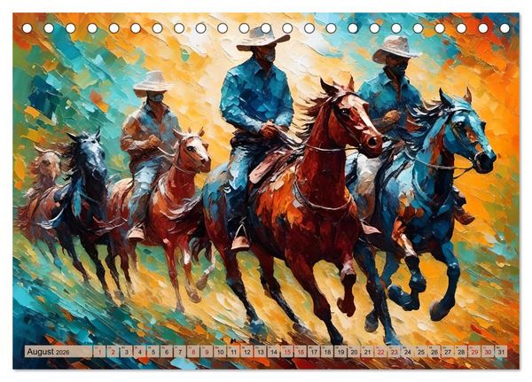Produktbild: Wild West Moments (Tischkalender 2026 DIN A5 quer), CALVENDO Monatskalender