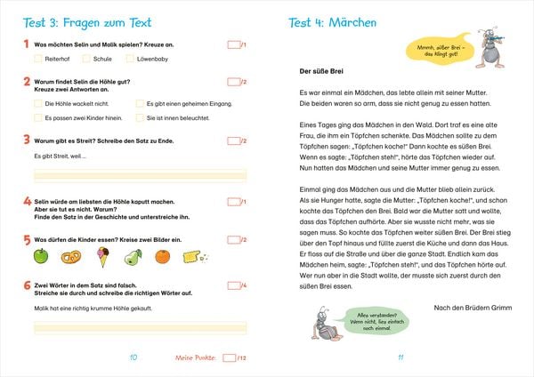 Produktbild: Fit f&uuml;r Lesetests 2. Klasse. Mein Testheft