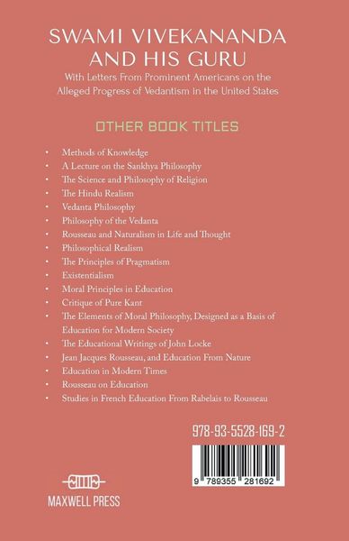 Produktbild: Swami Vivekananda and His Guru With Letters From Prominent Americans on the Alleged Progress of Vedantism in the United States