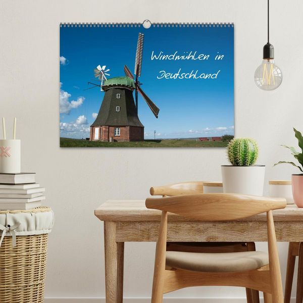 Produktbild: Windm&uuml;hlen in Deutschland (Wandkalender 2026 DIN A3 quer), CALVENDO Monatskalender