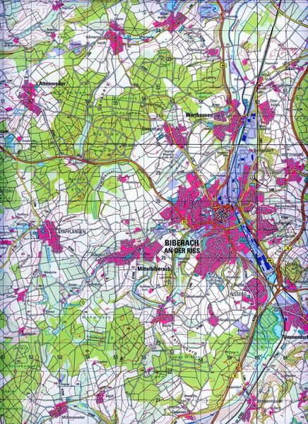 Produktbild: Biberach an der Ri&szlig; 1 : 50 000