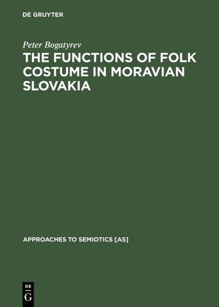 Produktbild: The Functions of Folk Costume in Moravian Slovakia