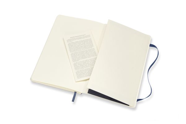 Produktbild: MOLESKINE NOTIZBUCH L/A5, BLANKO, SOFT COVER, SAPHIR