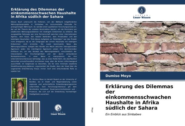 Produktbild: Erkl&auml;rung des Dilemmas der einkommensschwachen Haushalte in Afrika s&uuml;dlich der Sahara