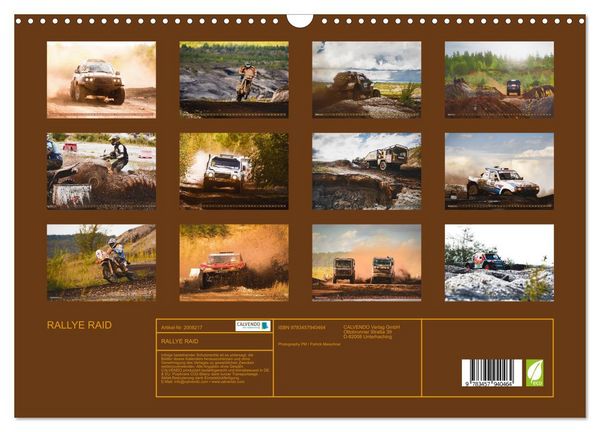 Produktbild: RALLYE RAID (Wandkalender 2026 DIN A3 quer), CALVENDO Monatskalender