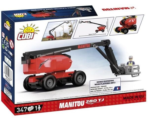 Produktbild: COBI 1683 - Manitou 280TJ, Teleskoplader, Bausatz, 347 Bauteile