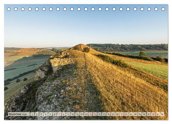 Produktbild: Wandern auf der &ouml;stlichen Schw&auml;bischen Alb (Tischkalender 2026 DIN A5 quer), CALVENDO Monatskalender
