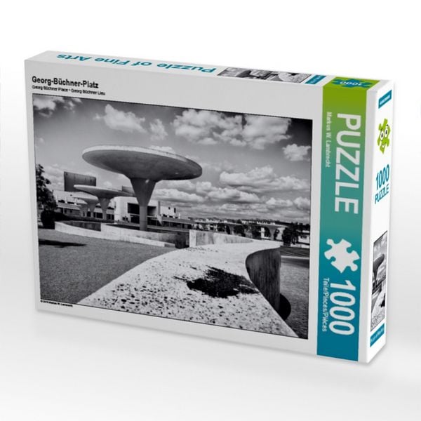 Produktbild: CALVENDO Puzzle Georg-B&uuml;chner-Platz 1000 Teile Puzzle quer | 1000 Teile Lege-Gr&ouml;&szlig;e 64 &times; 48 cm Foto-Puzzle f&uuml;r gl&uuml;ckliche Stunden