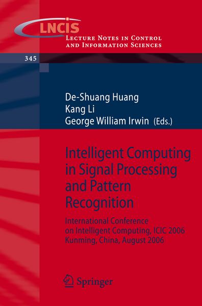 Produktbild: Intelligent Computing in Signal Processing and Pattern Recognition