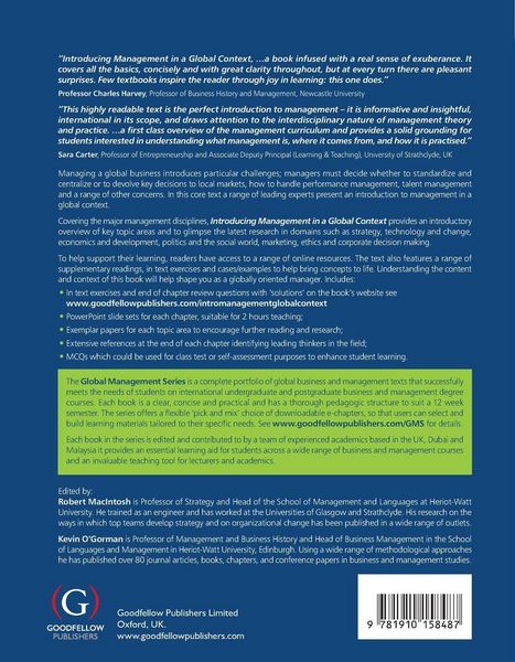 Produktbild: Introducing Management in a Global Context