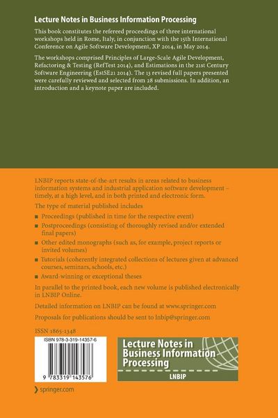 Produktbild: Agile Methods. Large-Scale Development, Refactoring, Testing, and Estimation