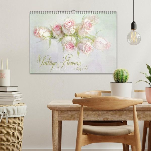Produktbild: Vintage Flowers (Wandkalender 2026 DIN A3 quer), CALVENDO Monatskalender