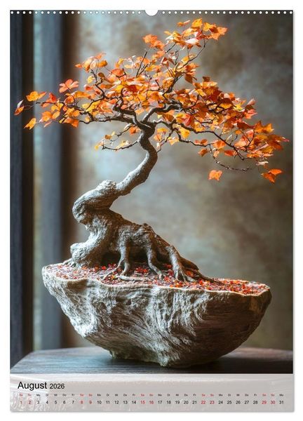 Produktbild: Die stille Kraft des Bonsai (Wandkalender 2026 DIN A2 hoch), CALVENDO Monatskalender