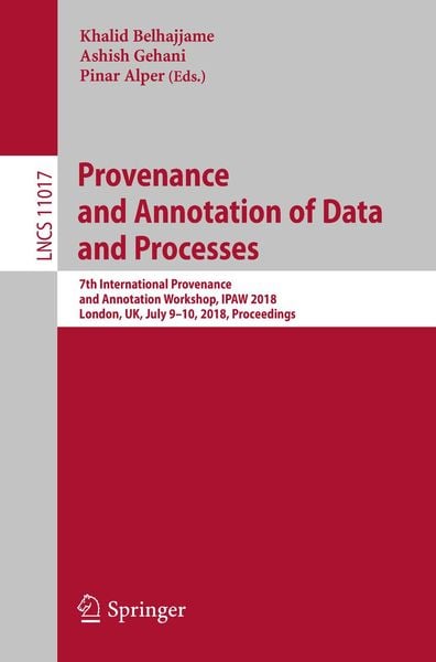 Produktbild: Provenance and Annotation of Data and Processes