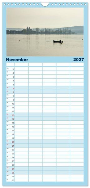 Produktbild: Familienplaner 2027 - Ein Jahr am BODENSEE mit 5 Spalten (Wandkalender, 21 x 45 cm) CALVENDO