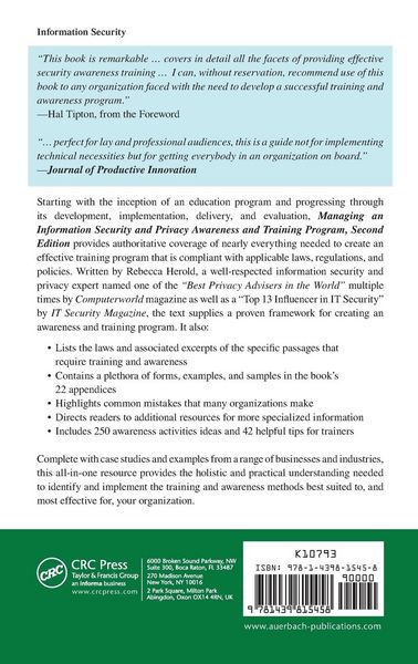 Produktbild: Managing an Information Security and Privacy Awareness and Training Program