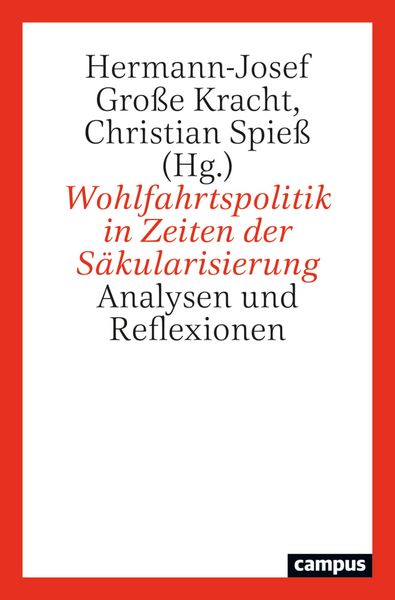 Produktbild: Wohlfahrtspolitik in Zeiten der S&auml;kularisierung