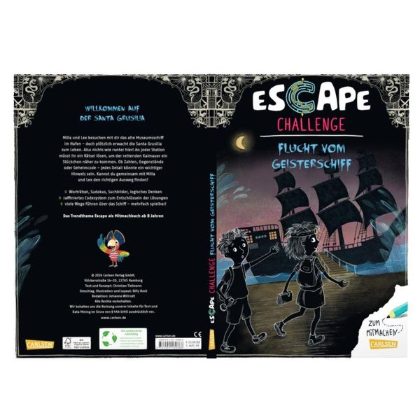 Produktbild: Escape-Buch f&uuml;r Grundschulkinder: Escape Challenge: Flucht vom Geisterschiff