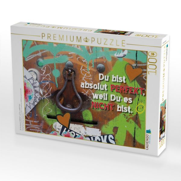 Produktbild: CALVENDO Puzzle Du bist absolut PERFEKT, weil Du es NICHT bist. | 1000 Teile Lege-Gr&ouml;&szlig;e 64x48cm Foto-Puzzle f&uuml;r gl&uuml;ckliche Stunden