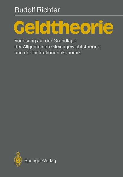 Produktbild: Geldtheorie