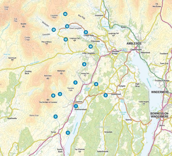 Produktbild: Short Walks Lake District &ndash; Coniston and Langdale