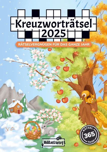 Kreuzworträtsel 2025, Taschenbuch von Rätsel Werft, Rätsel Werft, 9789403776002