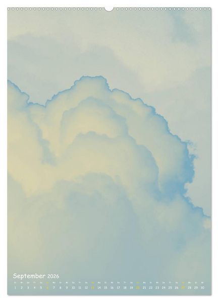 Produktbild: Aquarelle am Himmel (hochwertiger Premium Wandkalender 2026 DIN A2 hoch), Kunstdruck in Hochglanz