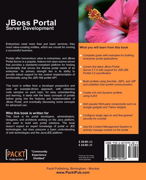 Produktbild: JBoss Portal Server Development