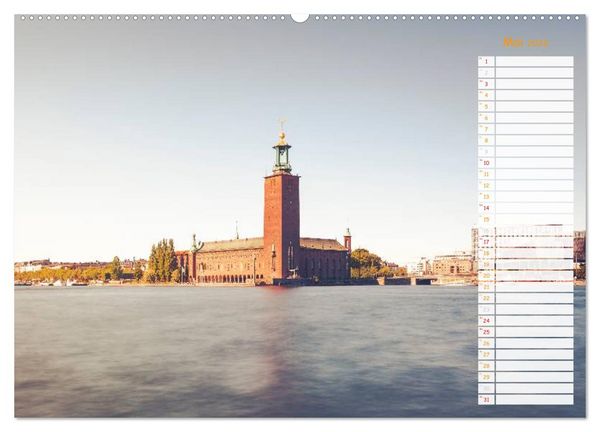 Produktbild: Stockholm - Nordische Sch&ouml;nheit (hochwertiger Premium Wandkalender 2026 DIN A2 quer), Kunstdruck in Hochglanz