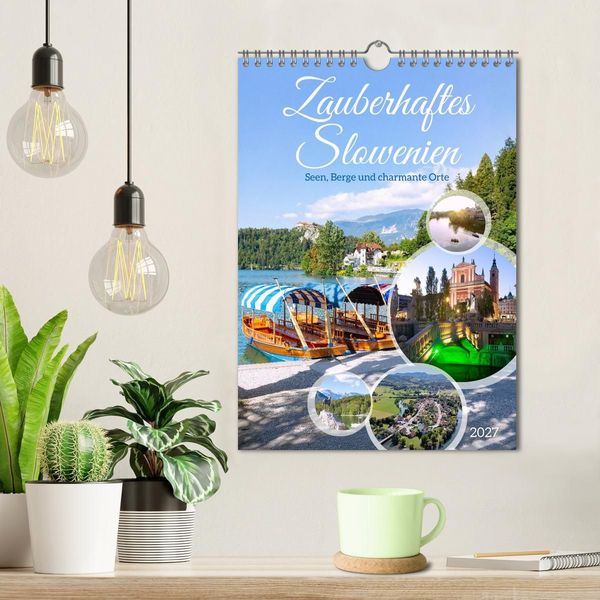 Produktbild: Zauberhaftes Slowenien. Seen, Berge und charmante Orte (Wandkalender 2027 DIN A4 hoch), CALVENDO Monatskalender