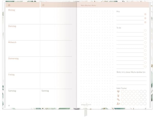 Produktbild: Paper&you Work & Life Wochenplaner A5