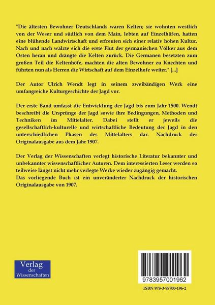 Produktbild: Kultur und Jagd - Ein Pirschgang durch die Geschichte