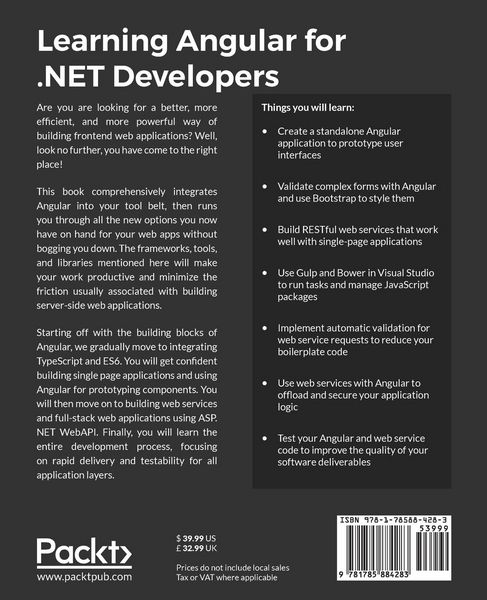Produktbild: Learning Angular for .NET Developers