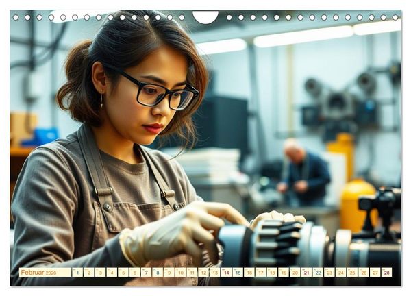 Produktbild: Powerfrauen - Frauen in anspruchsvollen Berufen (Wandkalender 2026 DIN A4 quer), CALVENDO Monatskalender