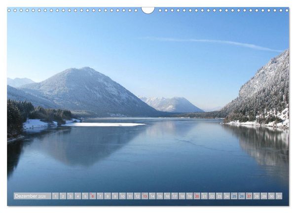Produktbild: Der Sylvenstein - Impressionen eines Sees in Oberbayern (Wandkalender 2026 DIN A3 quer), CALVENDO Monatskalender