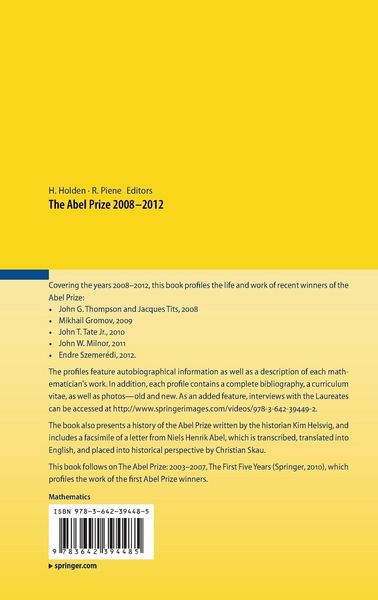Produktbild: The Abel Prize 2008-2012