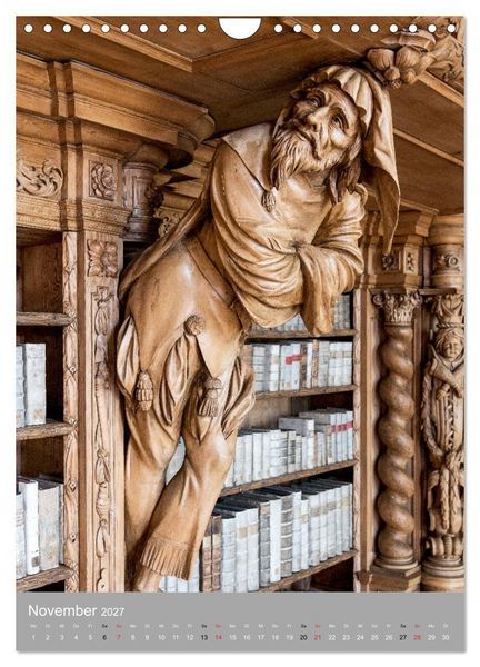 Produktbild: Waldsassen Stiftsbibliothek (Wandkalender 2027 DIN A4 hoch), CALVENDO Monatskalender