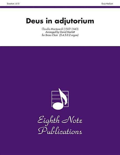 Produktbild: Monteverdi, C: Deus in Adjutorium