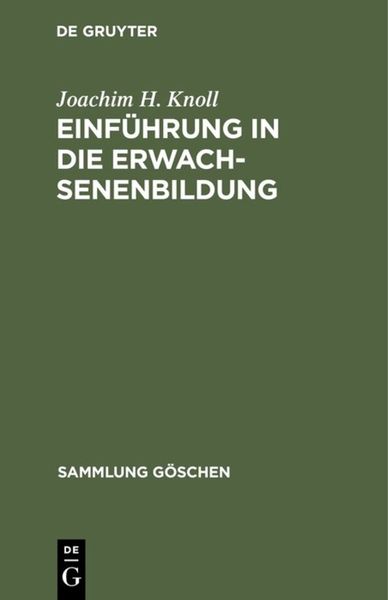 Einführung in die Erwachsenenbildung