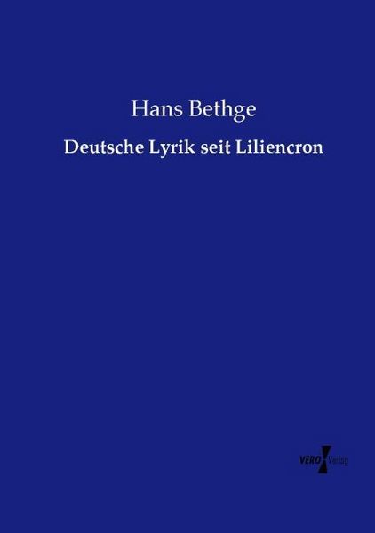 Produktbild: Deutsche Lyrik seit Liliencron