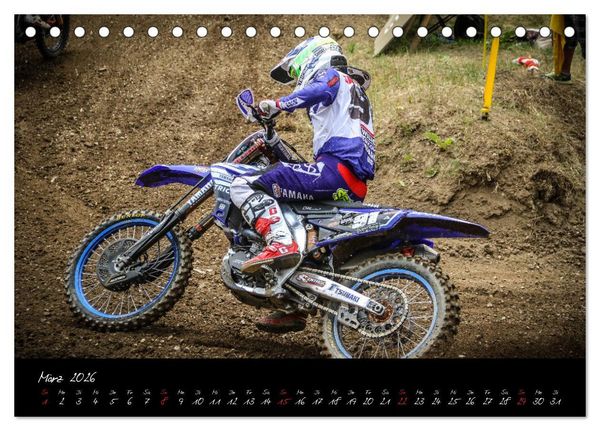 Produktbild: Motocross Racing 2026 (Tischkalender 2026 DIN A5 quer), CALVENDO Monatskalender