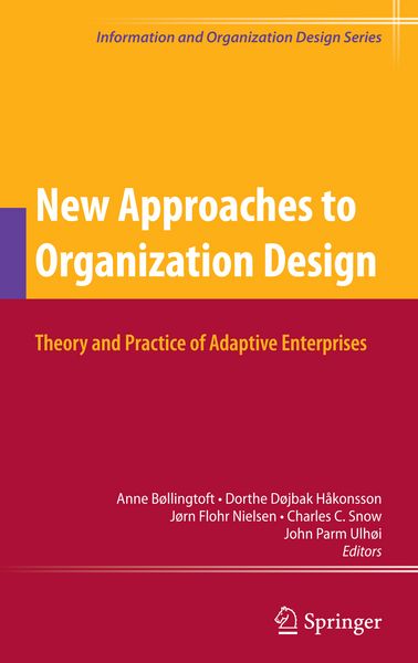 Produktbild: New Approaches to Organization Design