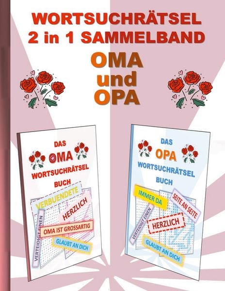 Wortsuchrätsel 2 in 1 Sammelband Oma und Opa, Taschenbuch von Brian Gagg, BoD – Books on Demand, 9783755701514