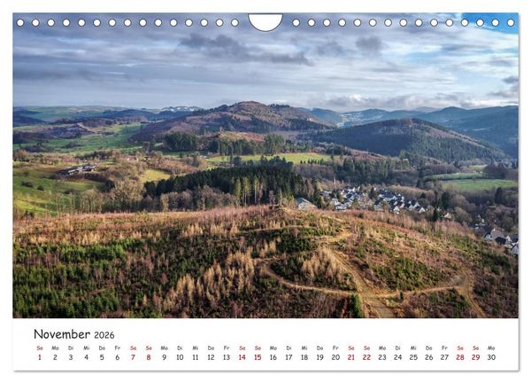 Produktbild: Das Sauerland bei Brilon aus der Vogelperspektive (Wandkalender 2026 DIN A4 quer), CALVENDO Monatskalender