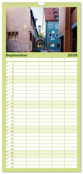 Produktbild: Familienplaner 2026 - Ulm einfach liebenswert mit 5 Spalten (Wandkalender, 21 x 45 cm) CALVENDO