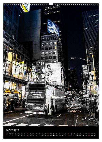 Produktbild: NEW YORK &ndash; street view (hochwertiger Premium Wandkalender 2026 DIN A2 hoch), Kunstdruck in Hochglanz