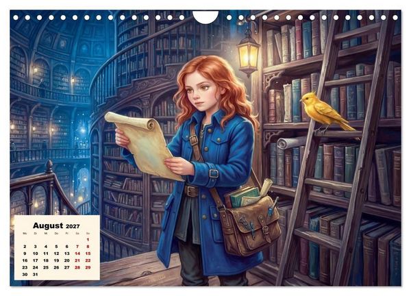 Produktbild: Kleine Entdecker auf magischen Reisen - Fantasy-Welten f&uuml;r Kinder (Wandkalender 2027 DIN A4 quer), CALVENDO Monatskalender