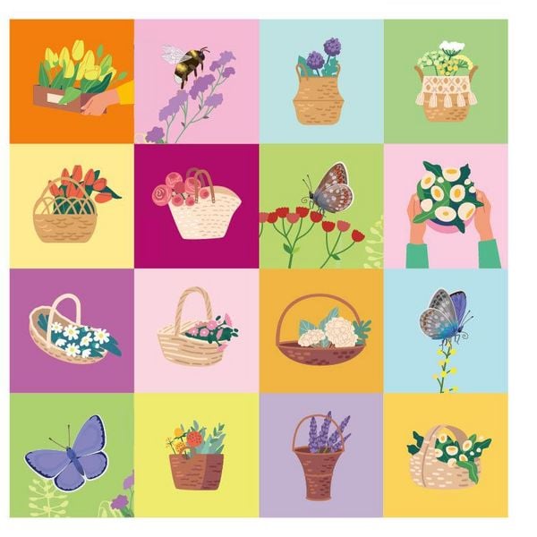 Produktbild: 333 Sticker - Sommergarten: Küchen-Etiketten und Aufkleber mit beschreibbarer Oberfläche