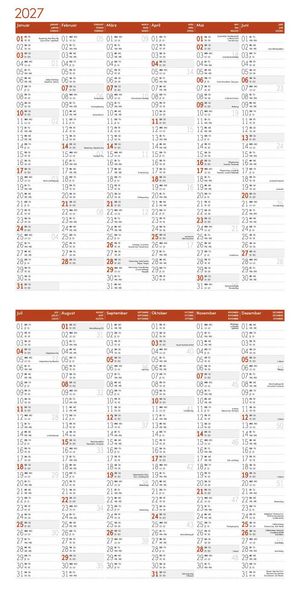 Produktbild: W&ouml;lfe Kalender 2027 - 30x30 - Art12